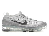 Nike Air VaporMax 2023 Flyknit Platina Pura si Negru Antracit