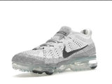 Nike Air VaporMax 2023 Flyknit Platina Pura si Negru Antracit